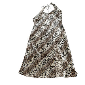 Vintage Jessica Intimates Plus Slip Dress 2X Cheetah Print Early 2000’s Y2K